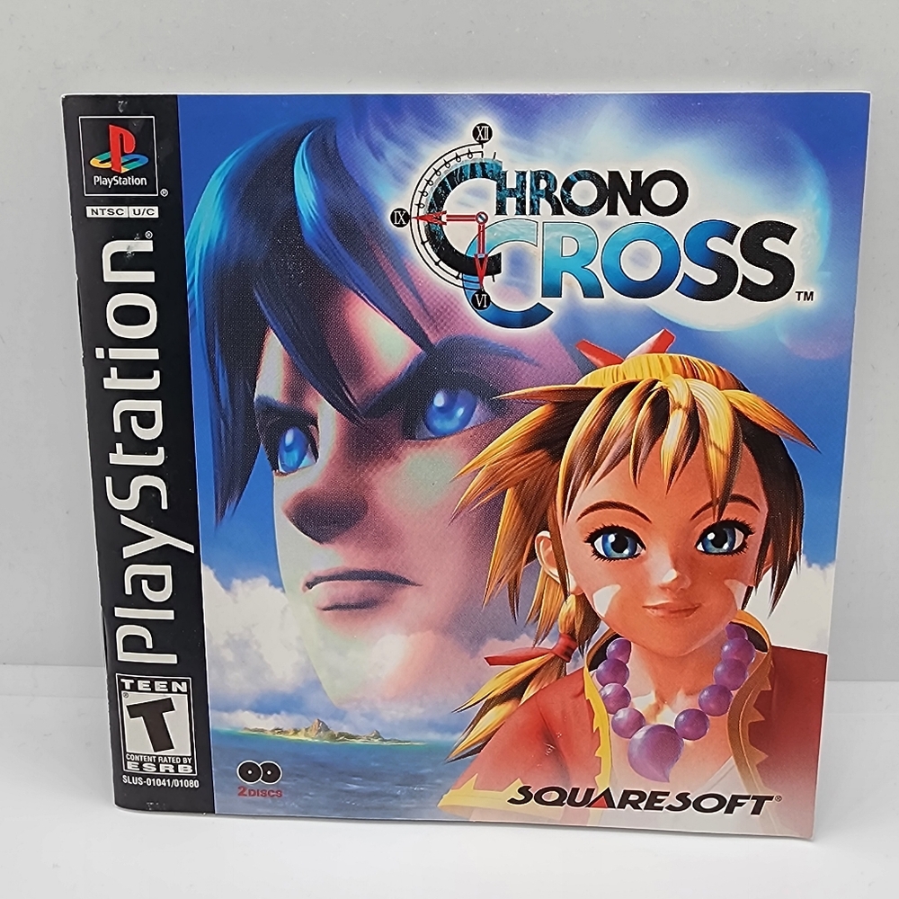 Chrono Cross - Squaresoft (PlayStation 1, 2000) CIB Black Label - Picture 6 of 15